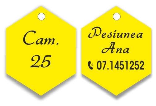 Breloc gravat fata-verso