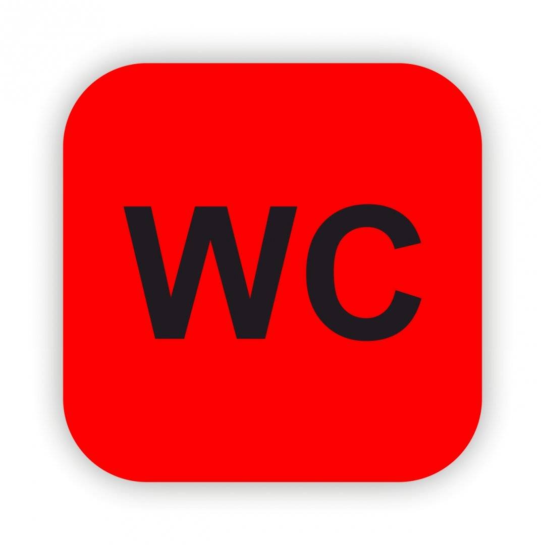  Placute WC  plastic gravat, 10×10 cm