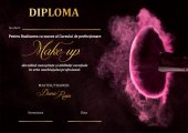 Diploma Make-up Artist personalizata pentru cursuri carton