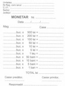 Monetar Autocopiativ, A6, 2 exemplare coperta carton, perfor 