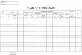 Plan de fertilizare, A4, 50 file, coperta cartonata  
