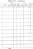 Registru inventar PFA, A4, 100 file, coperta cartonata 
